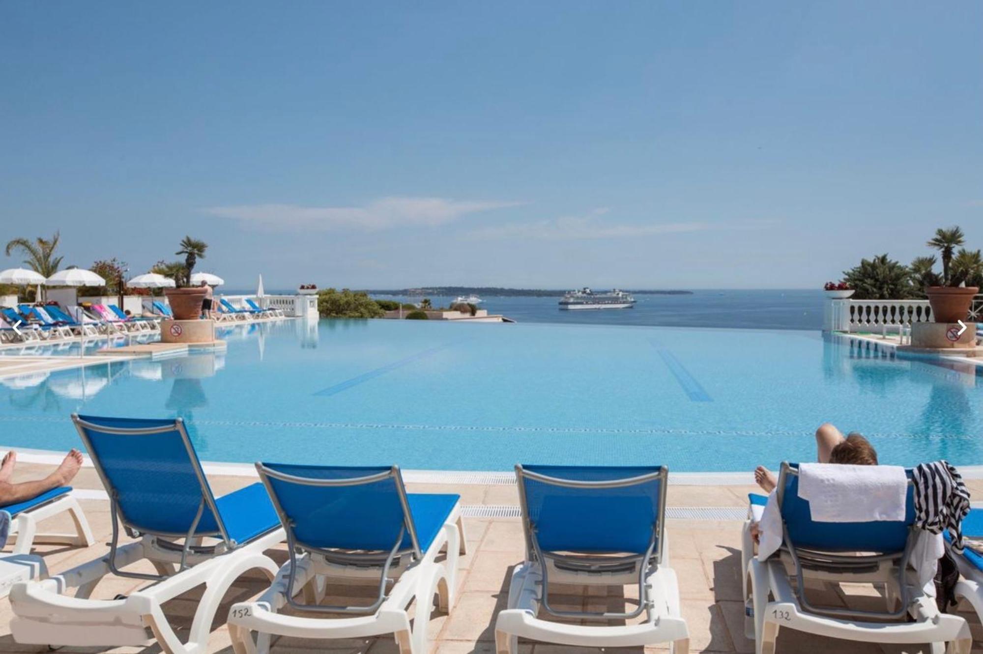 Exceptionnel Sur Cannes Vue Mer Piscine Exterior photo
